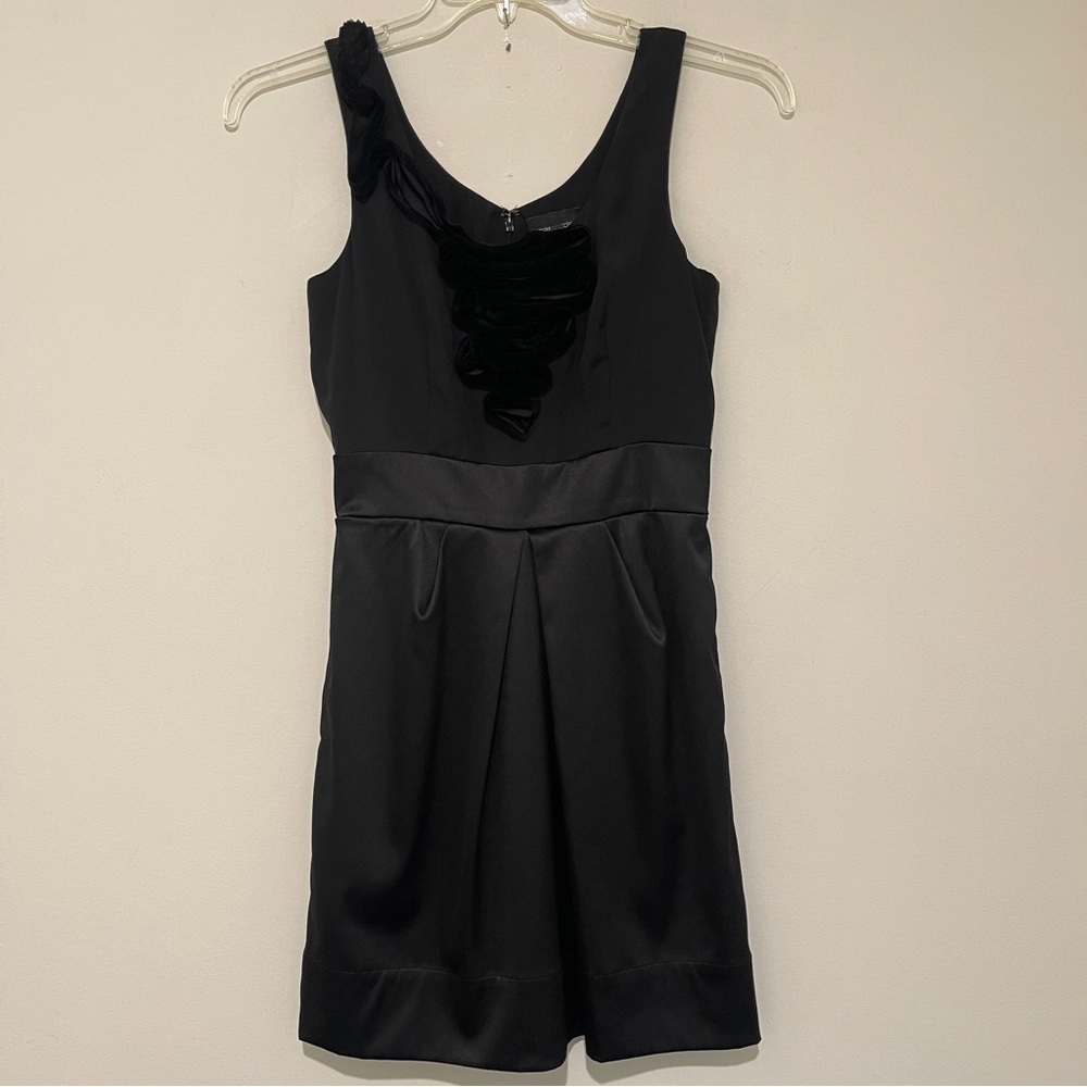 Max & Cleo Black Satin Dress